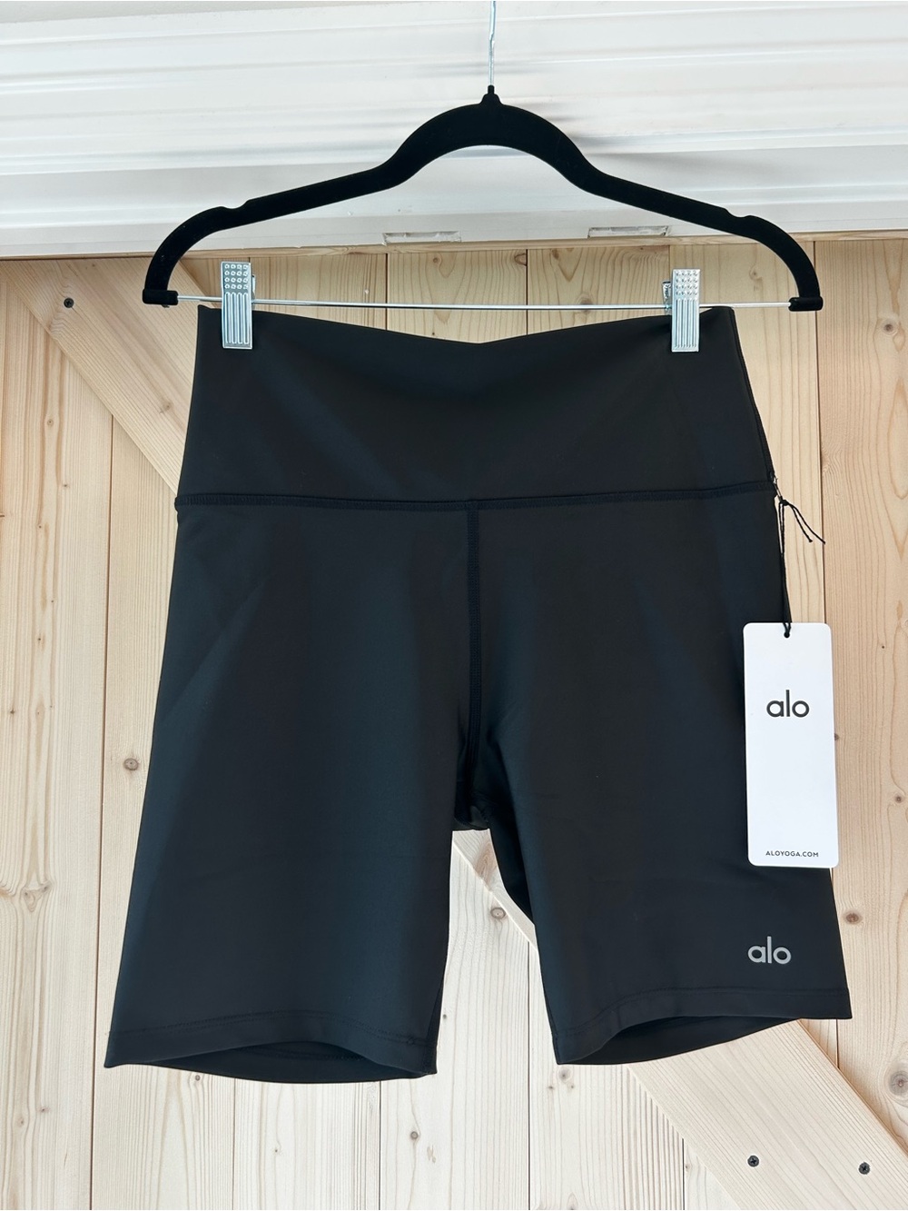 ALO Yoga Airlift Black Bike Shorts